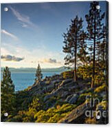 Lake Tahoe From Chimney Beach Trail Acrylic Print