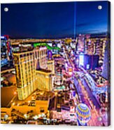 Las Vegas Strip South View Acrylic Print