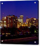 Late Summer Night In Buffalo Acrylic Print