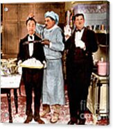 Laurel And Hardy In Kitchen Acrylic Print