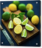 Lemons And Limes Acrylic Print