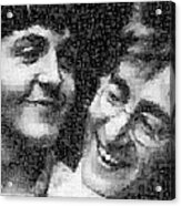 Lennon And Mccartney Mosaic Image 1 Acrylic Print