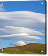 Lenticular Clouds Over Torres Del Paine Acrylic Print