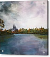 Lichfield Catherdral A View From Stowe Pool Acrylic Print