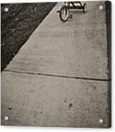 Lifes Adventures Pedal To The Pavement Acrylic Print
