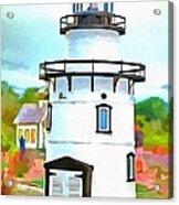 Lighthouse At Old Saybrook Point Acrylic Print