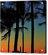 Lighthouse At Sunset Acrylic Print