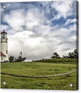 Lighthouse In The Clouds Acrylic Print