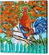 Lighthouse Rooster Ii Acrylic Print