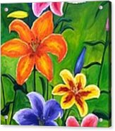 Lily Garden Acrylic Print