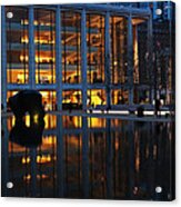 Lincoln Center Gold Acrylic Print