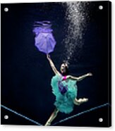 Line Dancer Underwater Acrylic Print