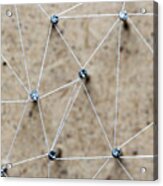 Linking Entities Network Connected. Acrylic Print