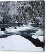 Little Fall Creek Winter Acrylic Print