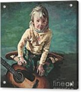 Little Girl With Guitar Acrylic Print