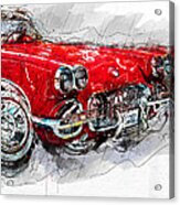 Little Red Corvette No. 2 C Acrylic Print