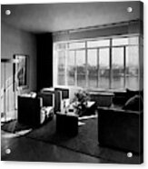 Living Room In The Ny Home Of Edward M. M Acrylic Print