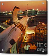 Loading Aircraft, Jfk Airport Acrylic Print