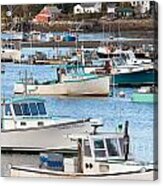 Lobster Boats In Bass Harbor I Acrylic Print