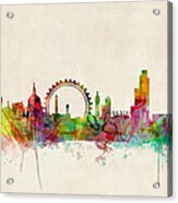 London Skyline Panoramic Acrylic Print