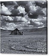 Lonely Barn On The Prairie Acrylic Print