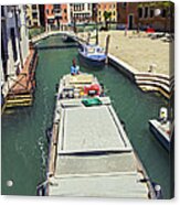 Longboat In Venice Acrylic Print