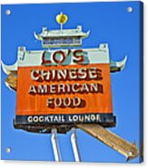 Lo's Chinese American Food Acrylic Print