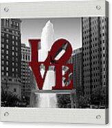 Love Is Red Acrylic Print
