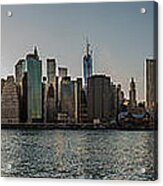 Lowerr Manhattan Panoramic Acrylic Print