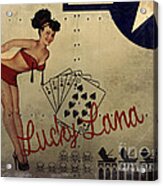 Lucky Lana Noseart Acrylic Print