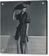 Mademoiselle Lind Wearing A Heim Dress Acrylic Print