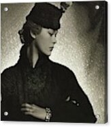 Mademoiselle Lund Wearing A Agnes Shako Hat Acrylic Print