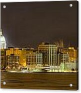 Madison - Wisconsin City  Panorama - No Fireworks Acrylic Print