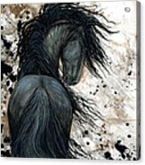 Majestic Friesian Horse 123 Acrylic Print