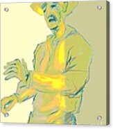 Man In Yellow One Acrylic Print