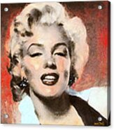 Marilyn In Retro Color Acrylic Print