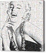 Marilyn Monroe In Mosaic Acrylic Print