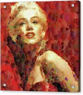 Marilyn Monroe Pop Art Portrait Acrylic Print