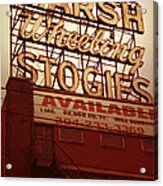 Marsh Stogies Sign Acrylic Print