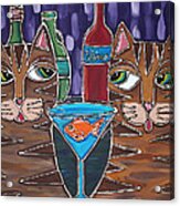Martini At Cat Bar Acrylic Print