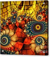 Medieval Ceremonial-fractal Art Acrylic Print