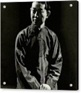 Mei Lanfang Wearing A Chinese Jacket Acrylic Print