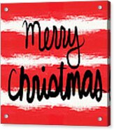 Merry Christmas- Greeting Card Acrylic Print