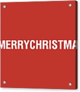 Merry Christmas Hashtag Acrylic Print