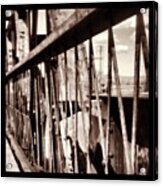 Metal Rail #endless #steel #metal Acrylic Print