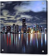 Miami Skyline Acrylic Print