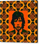 Mick Jagger Abstract Window Acrylic Print