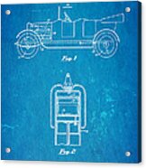 Midgley Ethyl Gasolene Patent Art 1926 Blueprint Acrylic Print