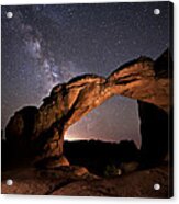 Milkyway Over Broken Arch Acrylic Print