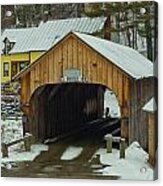 Mill Covered Bridge. Acrylic Print